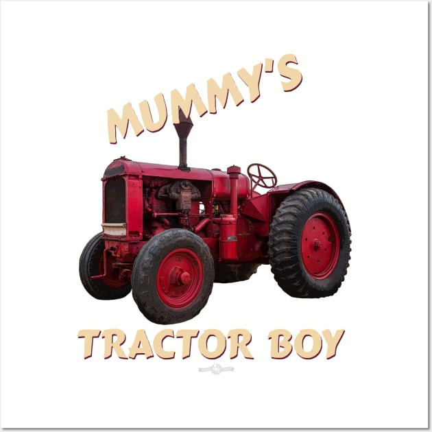 Mummy's tractor boy Wall Art by seadogprints